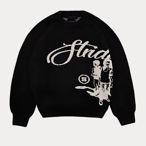 Retro Punk Knitted Sweater